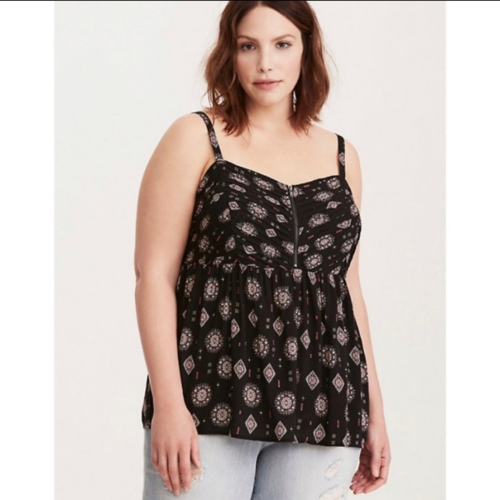 Pleated BabyDoll Top Torrid